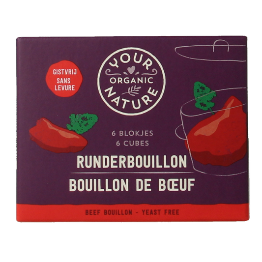 Your Organic Nature Runderbouillon helder zonder gist bio 66 Gram