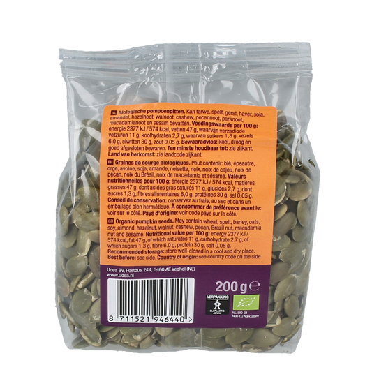 Your Organic Nature Pompoenpitten bio 200 Gram