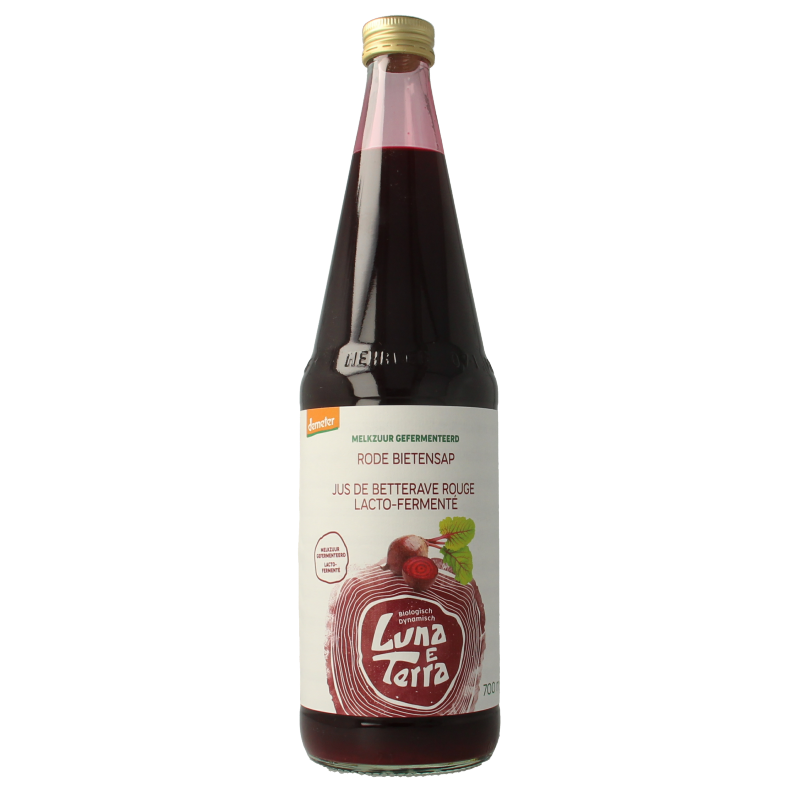 Luna E Terra Rode bietensap melkzuur demeter bio 700 Milliliter