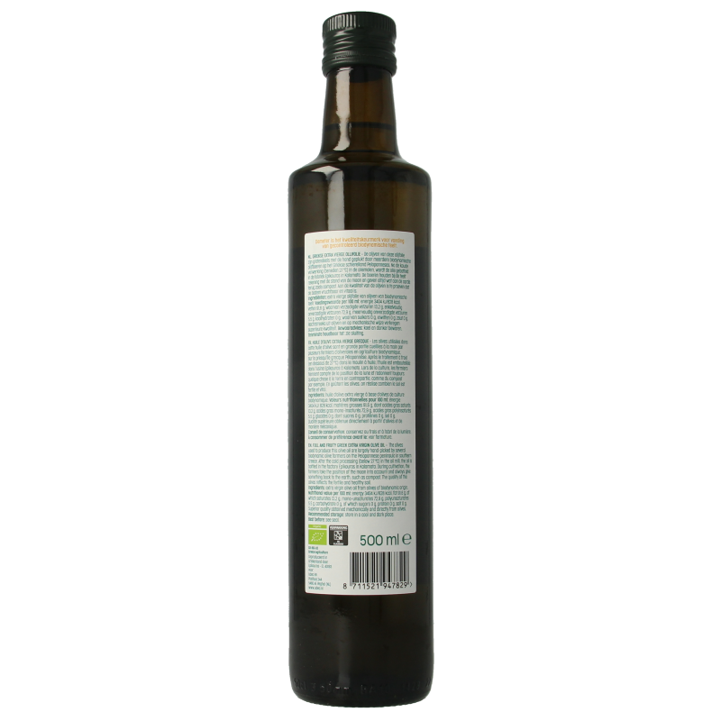 Luna E Terra Olijfolie Grieks extra vierge demeter bio 500 Milliliter