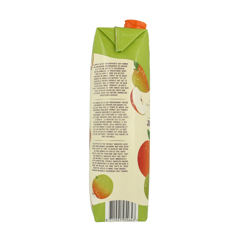 Your Organic Nature Appelsap vers geperst bio 1 Liter