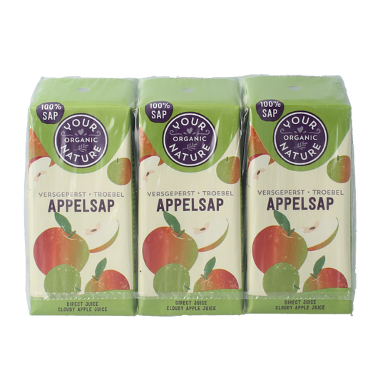 Your Organic Nature Appelsap bio 200ml 6 Stuks