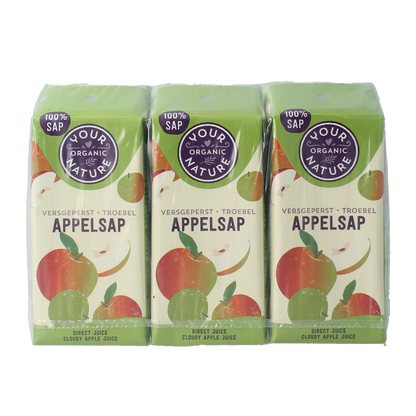 Your Organic Nature Appelsap 200ml bio 6.00 Stuks