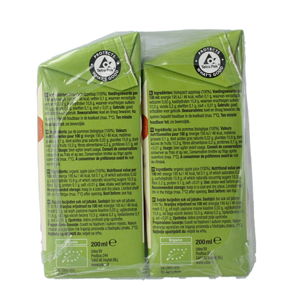 Your Organic Nature Appelsap 200ml bio 6.00 Stuks