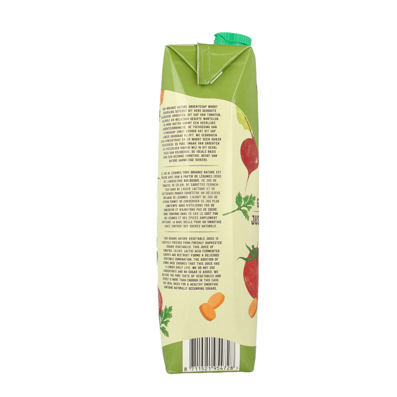 Your Organic Nature Groentesap gemengd bio 1 Liter