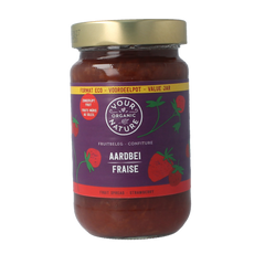 Your Organic Nature Fruitbeleg aardbei bio 375.00 Gram