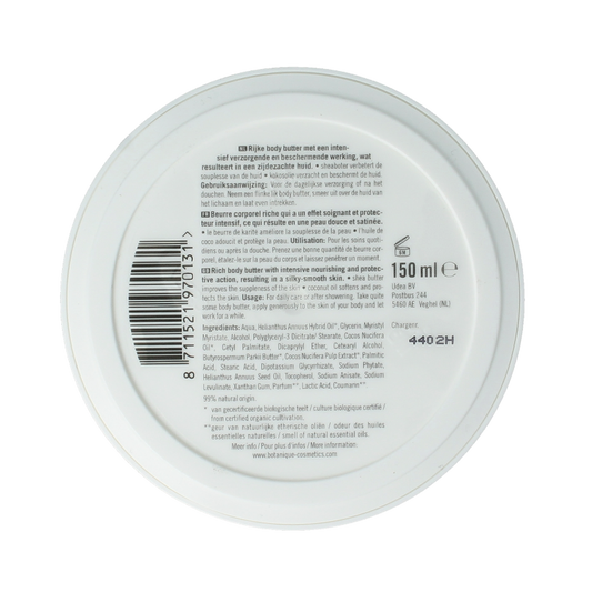 Botanique Body butter kokos  150 Milliliter