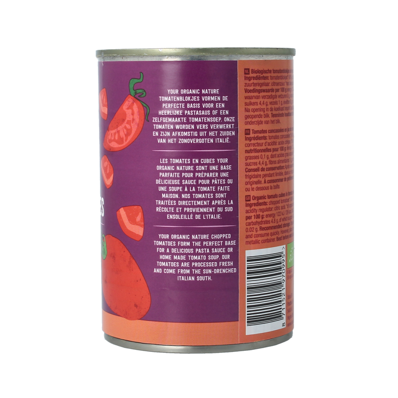 Your Organic Nature Tomatenblokjes bio 400 Gram