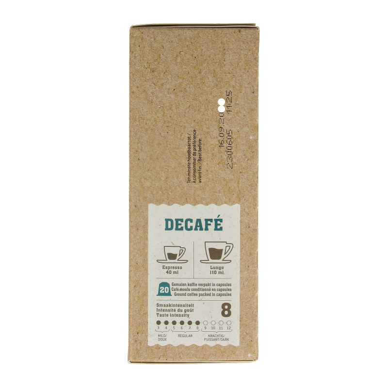 Biocafe Decafe capsules bio 20 Stuks