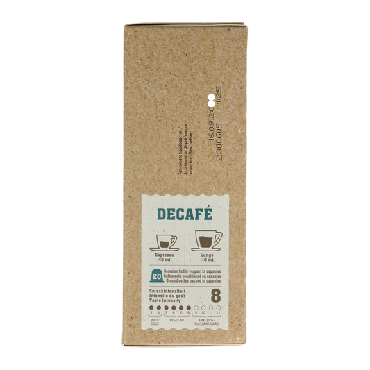 Biocafe Decafe capsules bio 20.00 Stuks