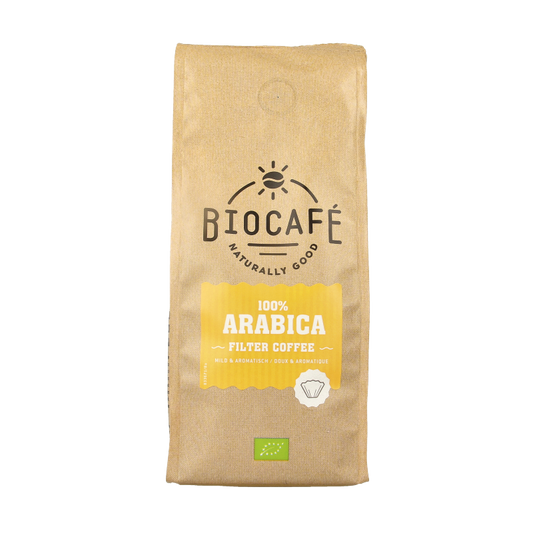 Biocafe Filterkoffie 100% arabica bio 250 Gram