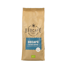 Biocafe Filterkoffie cafeinevrij/decaf bio 250.00 Gram