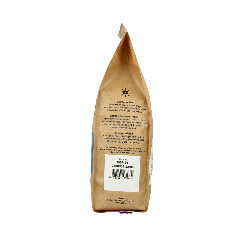 Biocafe Filterkoffie cafeinevrij/decaf bio 250 Gram