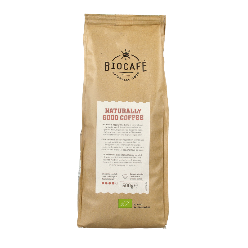 Biocafe Flilter koffie regular bio 500 Gram