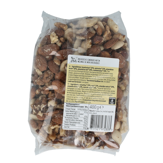 Nice & Nuts Gemengde noten bio 400 Gram