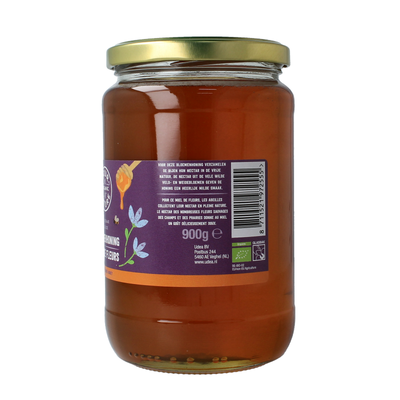 Your Organic Nature Bloemenhoning vloeibaar bio 900 Gram