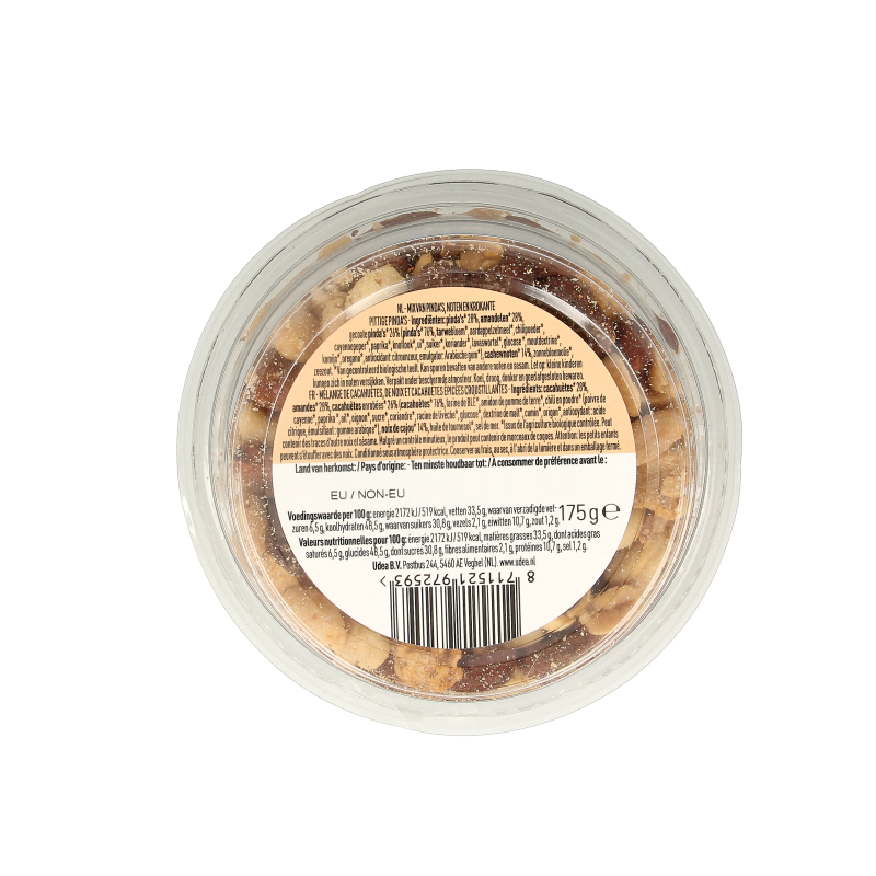 Nice & Nuts Chili notenmix met katjang pedis geroosterd bio 175 Gram