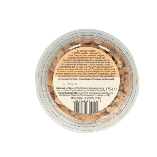 Nice & Nuts Cashewnoten karamel zeezout geroosterd bio 175 Gram