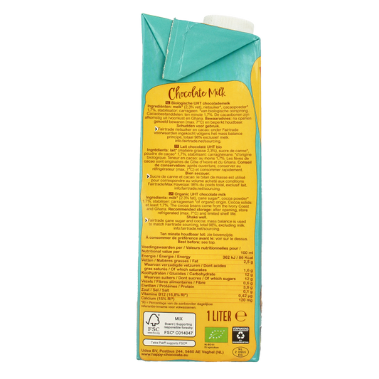 Happy Chocolate Chocolademelk bio 1 Liter