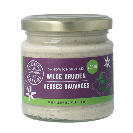 Your Organic Nature Sandwichspread wilde kruiden bio 180 Gram