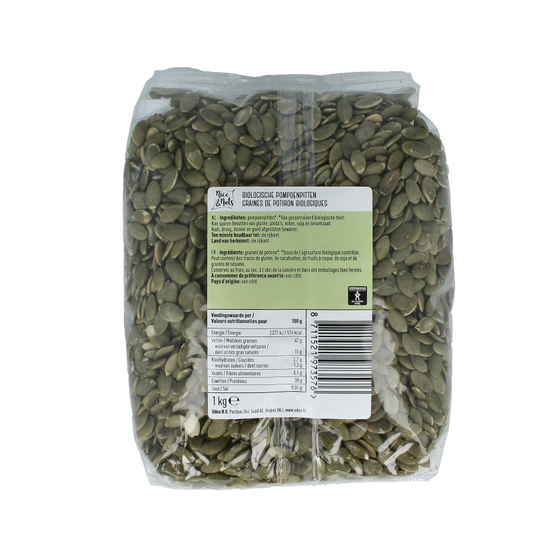 Nice & Nuts Pompoenpitten bio 1 Kilogram