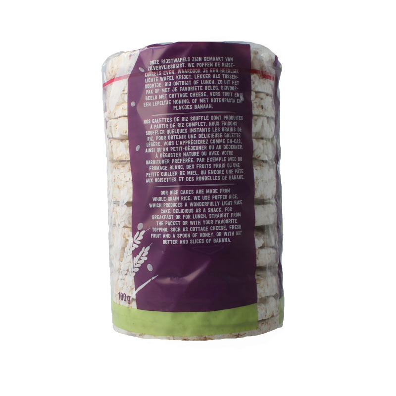 Your Organic Nature Rijstwafels ongezouten bio 100 Gram