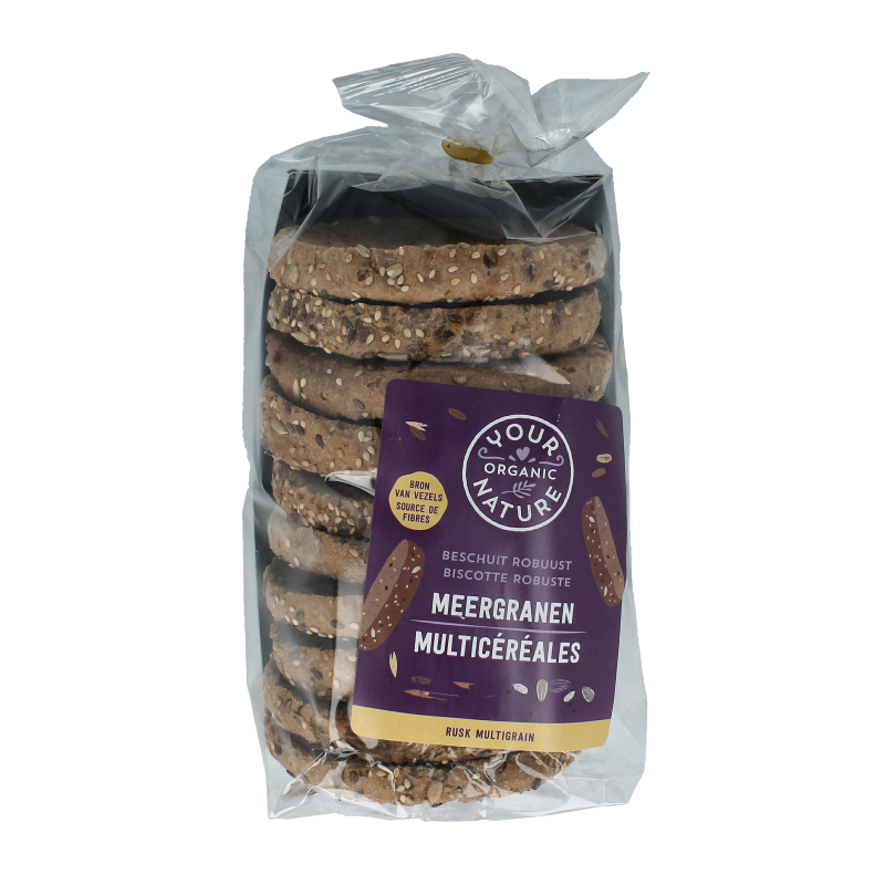 Your Organic Nature Beschuit meergranen bio 10 Stuks