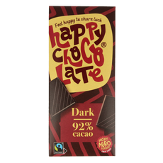 Happy Chocolate Puur 92% bio 85 Gram