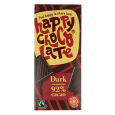 Happy Chocolate Puur 92% bio 85.00 Gram