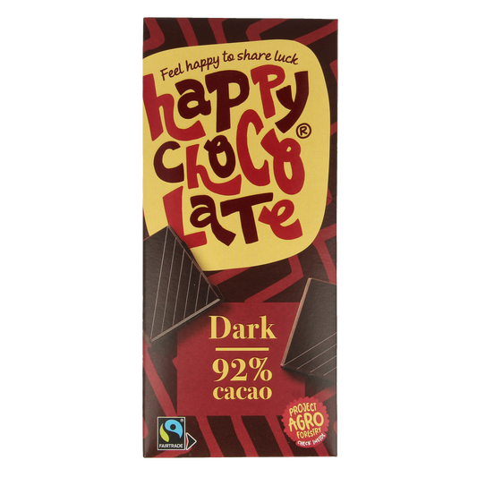 Happy Chocolate Puur 92% bio 85.00 Gram