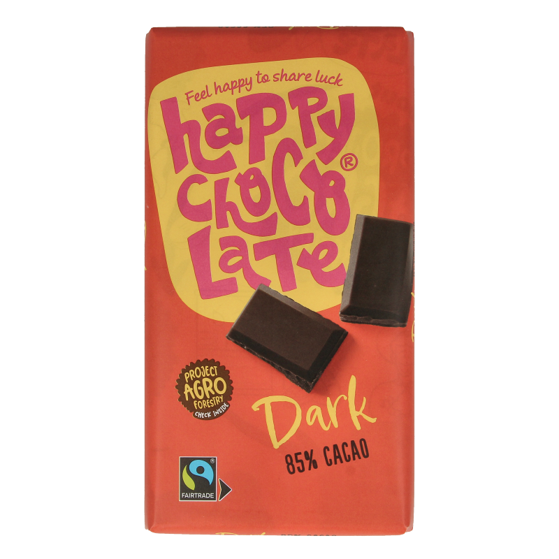 Happy Chocolate Dark 85% bio 200 Gram