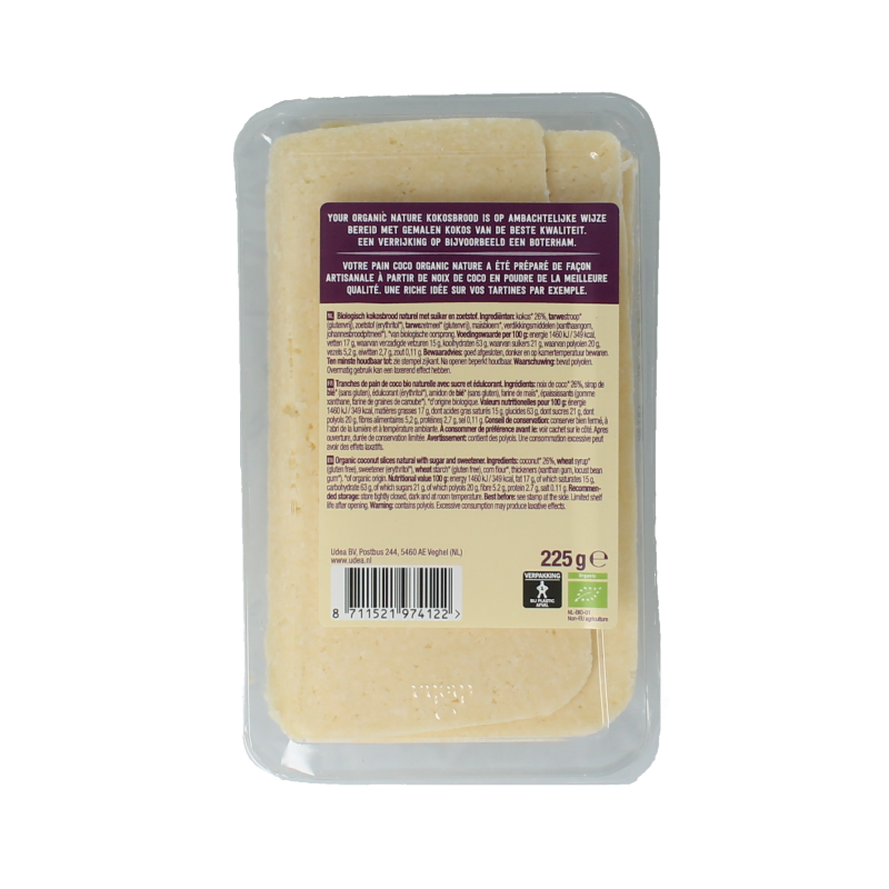 Your Organic Nature Kokosbrood naturel bio 225 Gram