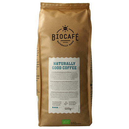 Biocafe Koffiebonen decafe bio 500.00 Gram