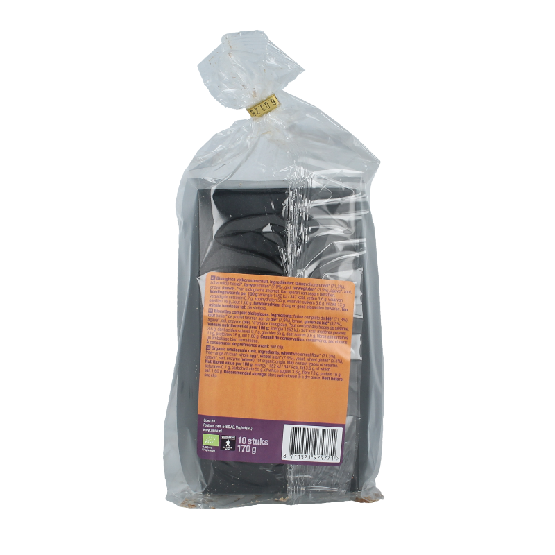 Your Organic Nature Beschuit volkoren bio 10 Stuks