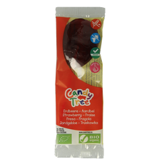Candy Tree Aardbei lollie bio 1.00 Stuks