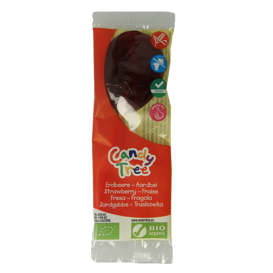 Candy Tree Aardbei lollie bio 1 Stuks