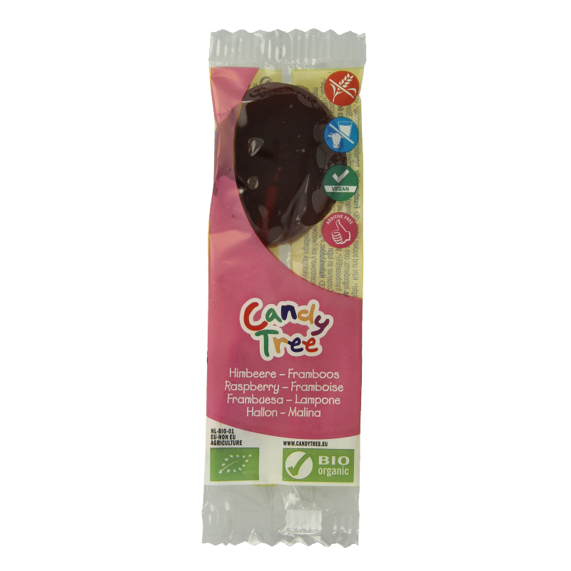 Candy Tree Frambozen lollie bio 1 Stuks