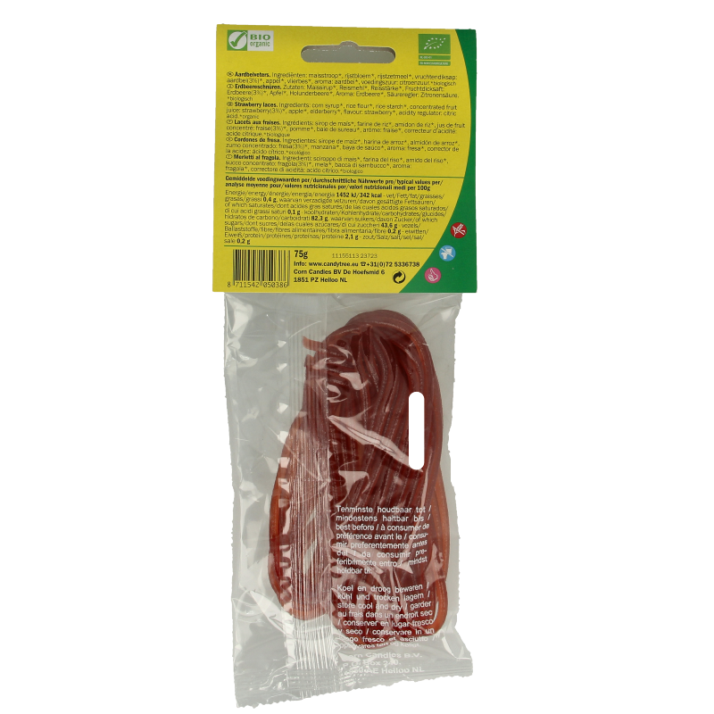 Candy Tree Aardbeiveters bio 75 Gram