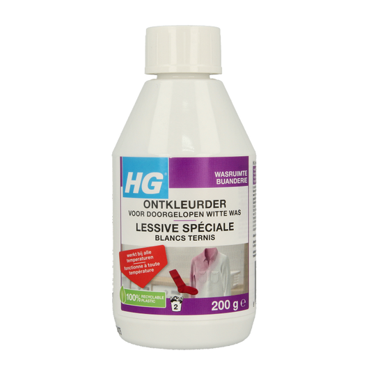 HG Ontkleurder voor doorgelopen witte was 200 Gram