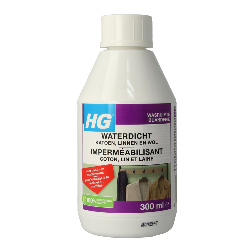 HG Waterdicht katoen linnen wol 300 Milliliter