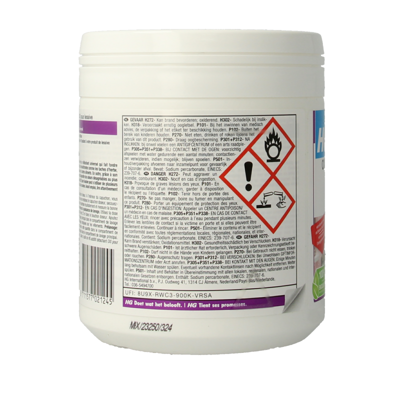 HG Oxi vlek verwijderaar 500 Gram