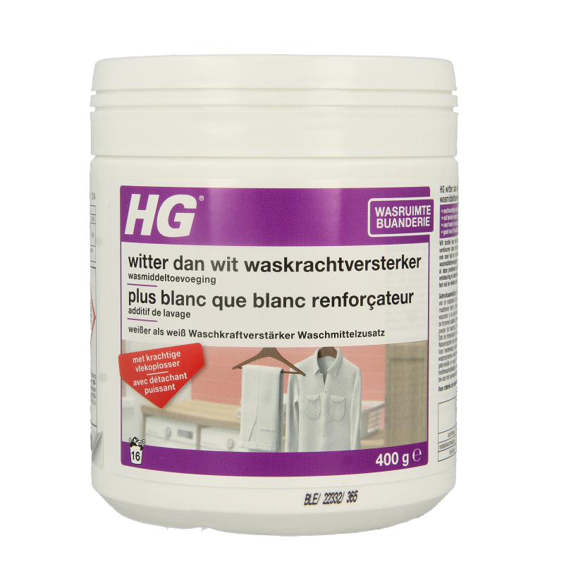 HG Witter dan wit waskrachtversterker 400 Gram