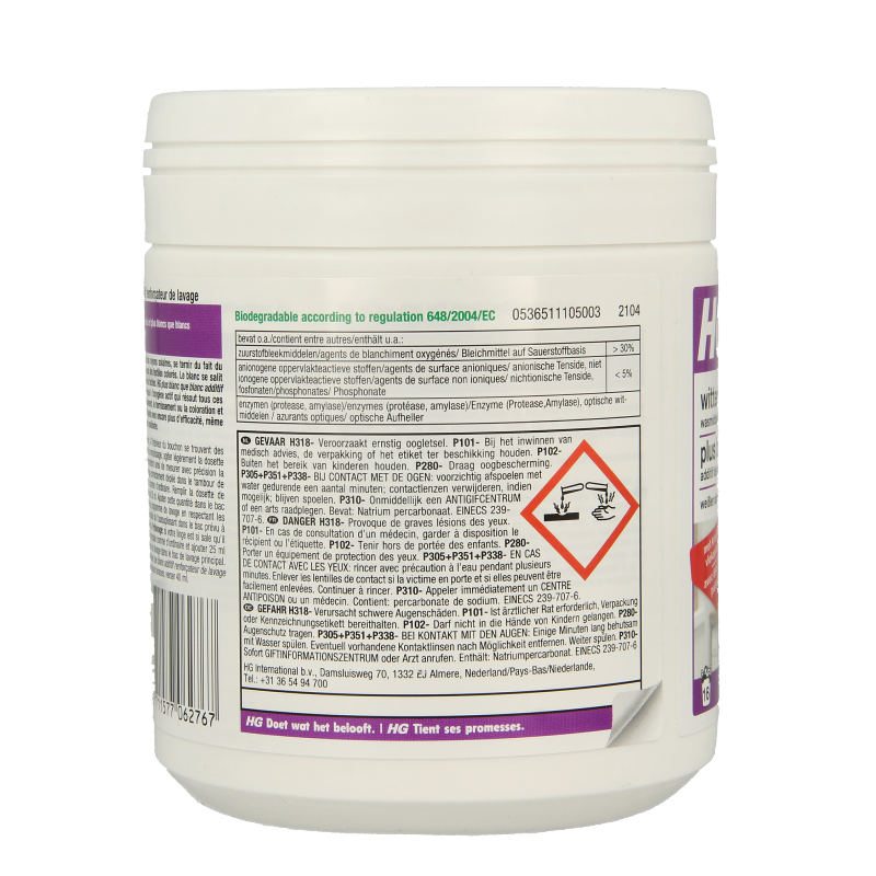 HG Witter dan wit waskrachtversterker 400 Gram