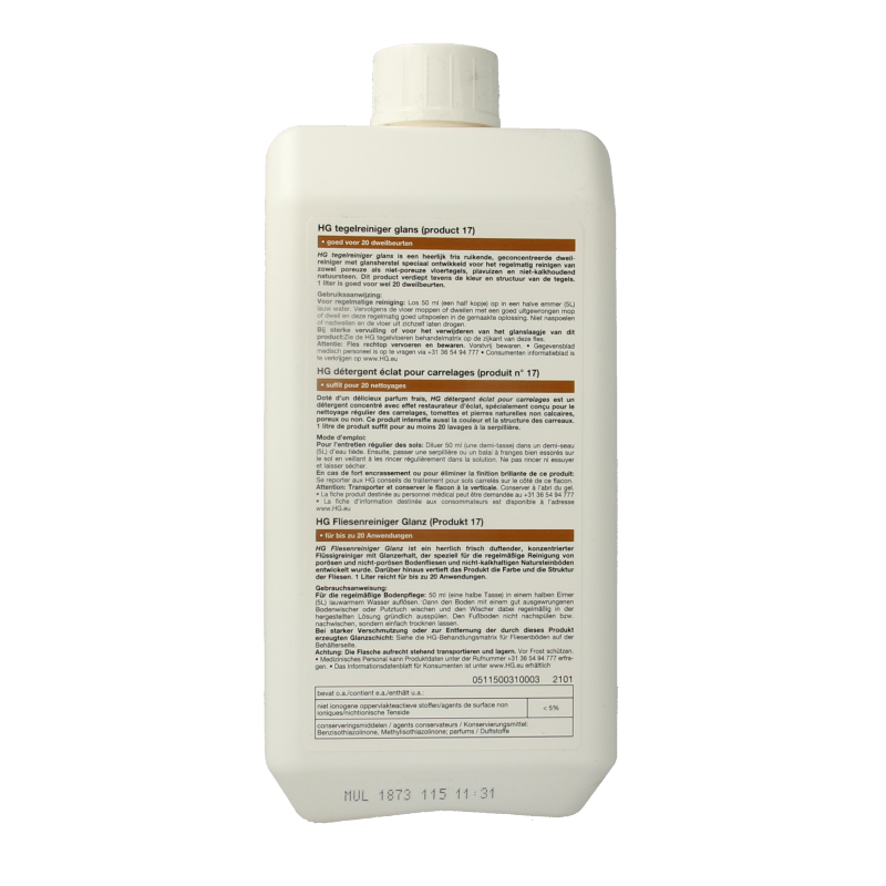 HG Tegelreiniger glans 1 Liter