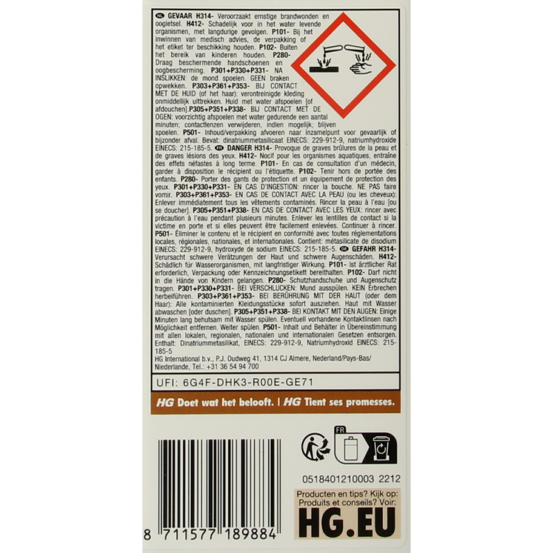 HG Tegelreiniger 1 Liter