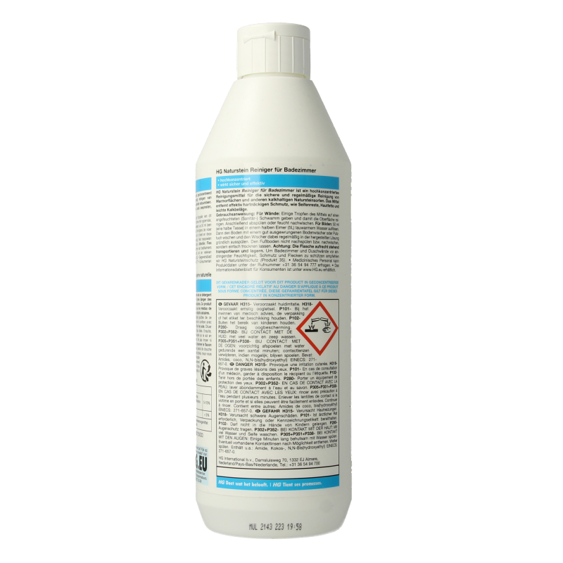 HG Natuursteen badkamer reiniger 500 Milliliter