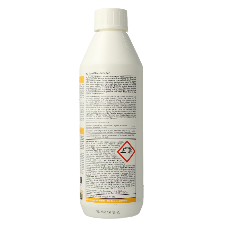 HG Afzuigkapfilter ontvetter 500 Milliliter