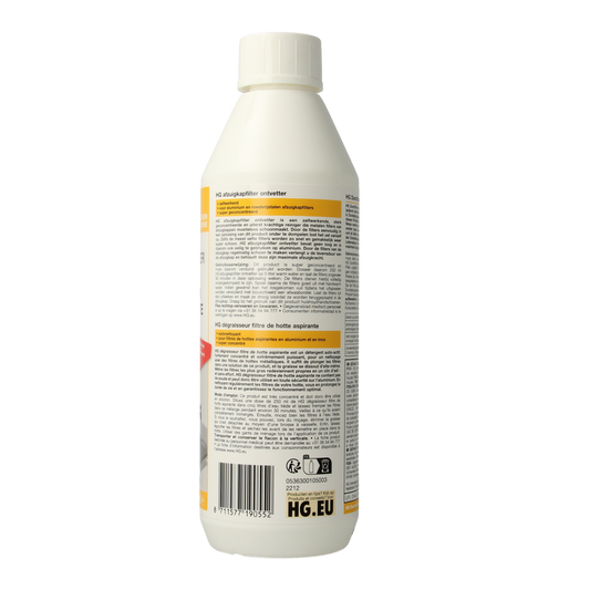HG Afzuigkapfilter ontvetter 500.00 Milliliter