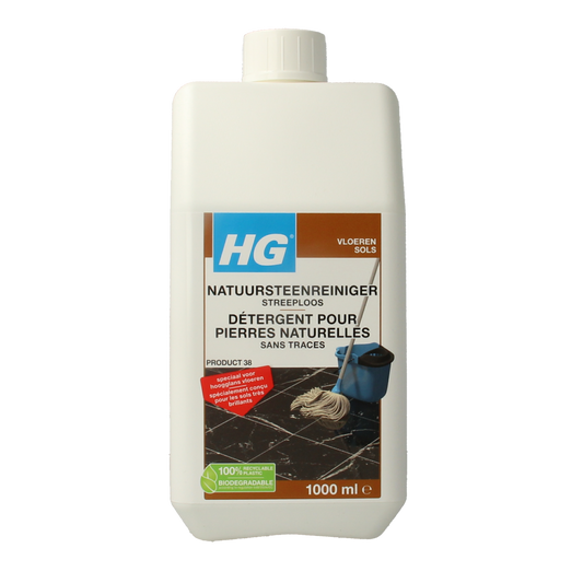 HG Natuursteen reiniger streeploos 1.00 Liter
