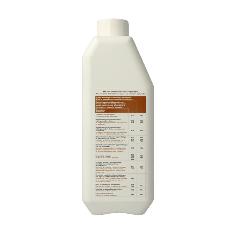 HG Natuursteen reiniger streeploos 1 Liter